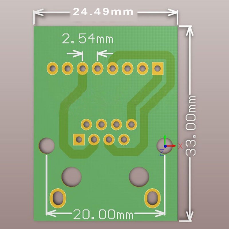 Teansic 2PCS RJ45 Ethernet Single Female Connector Breakout Board,2.54mm Pitch RJ45 Screw Terminal Board Network Adapter Terminal - Image 2